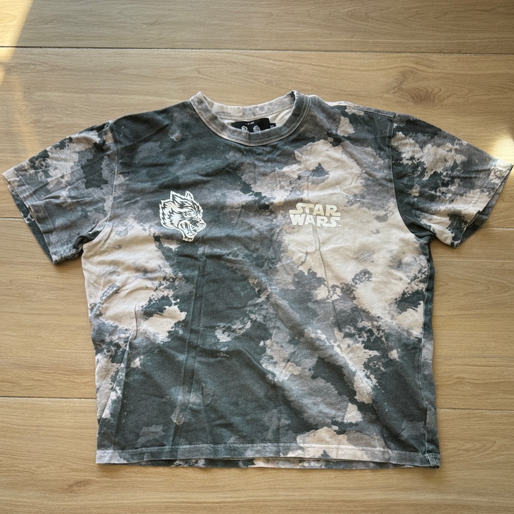 Darc Sport Star Wars Black and Tan Camouflage Oversized Shirt